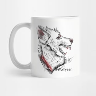 Wolf tattoo Mug